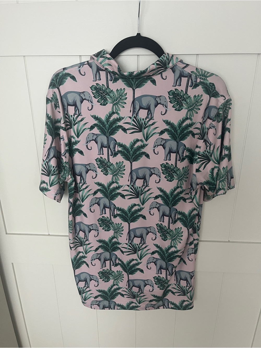 Waggle Golf Elephant All Over Print Performance Polo Size Medium - Picture 5 of 9